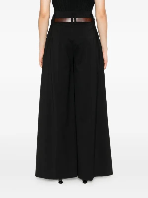 ★E.B.M★ Belted Pleated Pants EMP3WPT030 ZIMMERMANN Pavilion belted pleated silk wide-leg pants | NET