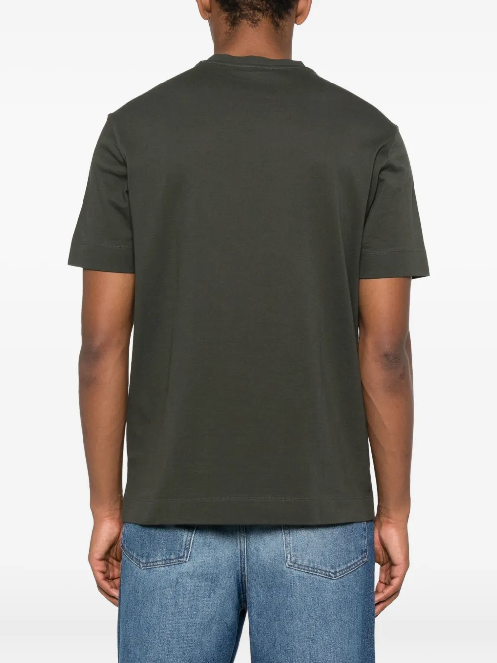 Emporio Armani Katoenen T-shirt met logo Groen