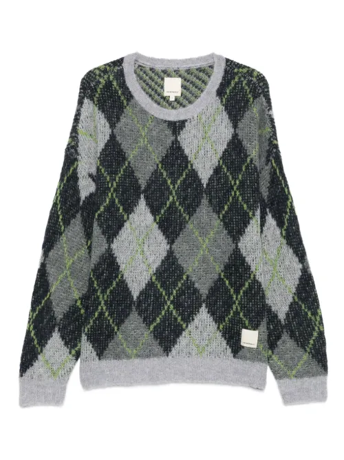 Pull à motifs losange - Emporio Armani - Modalova