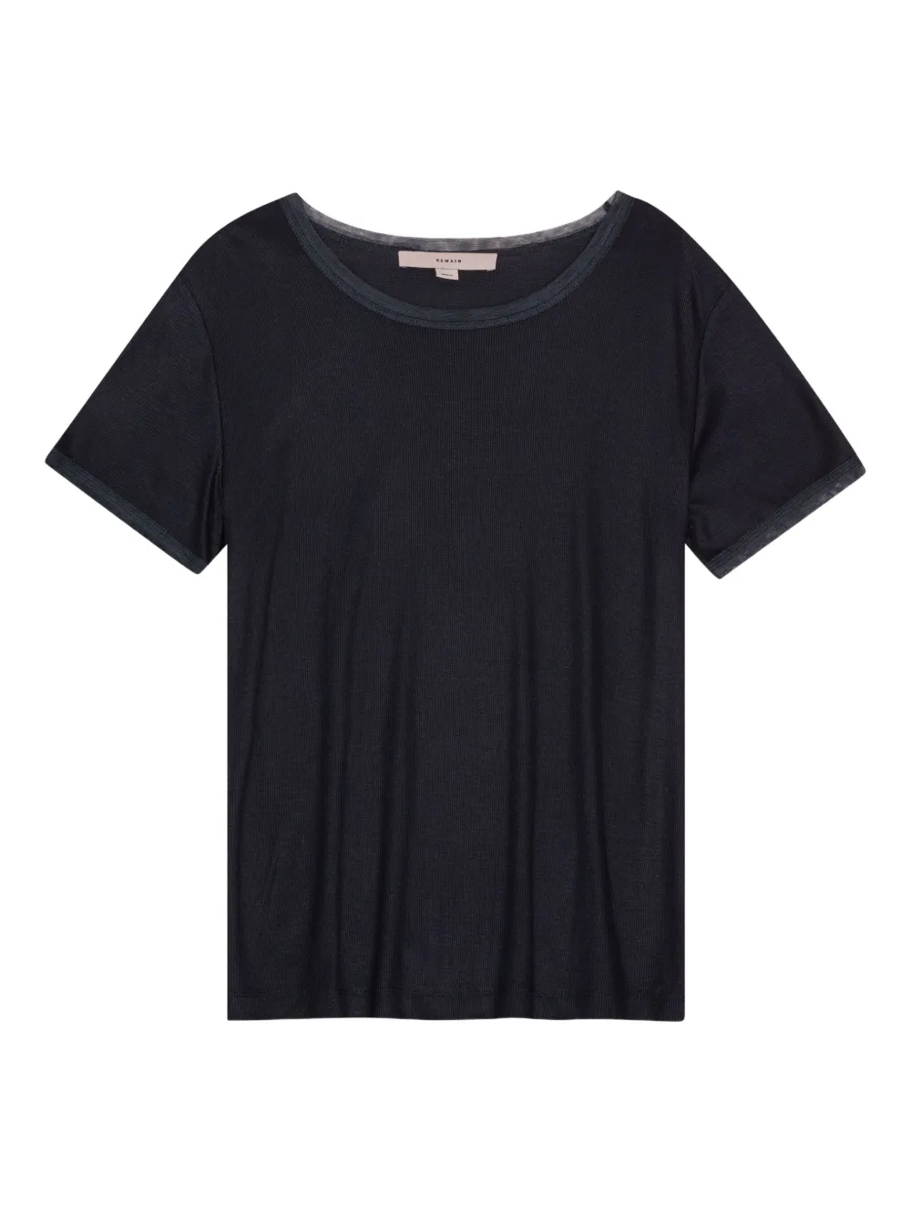 round-collar T-shirt