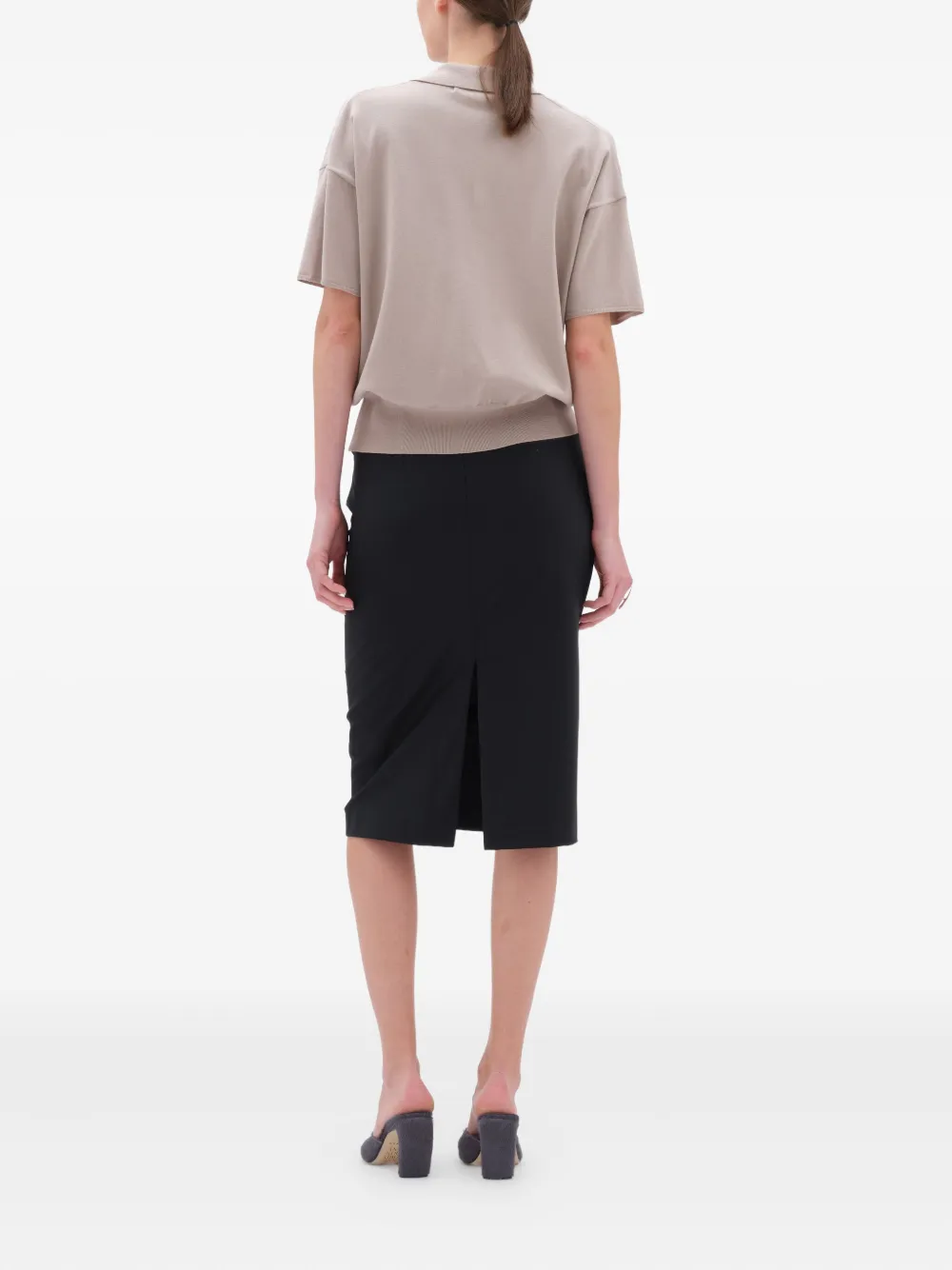 Remain Birger Christensen Polo-neck Knitted Top In Neutral