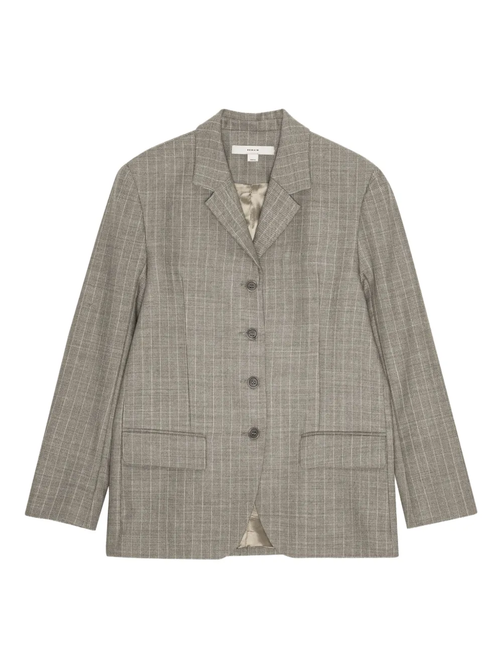 REMAIN pinstripe four-button blazer | Grey | Image 1