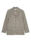REMAIN pinstripe four-button blazer - Grey