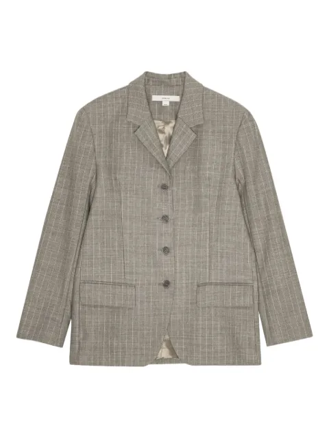 REMAIN pinstripe four-button blazer