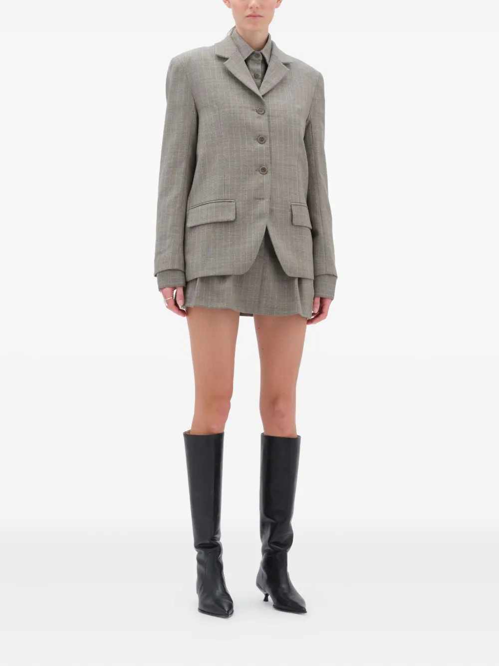 REMAIN pinstripe four-button blazer | Blazers | Image 2
