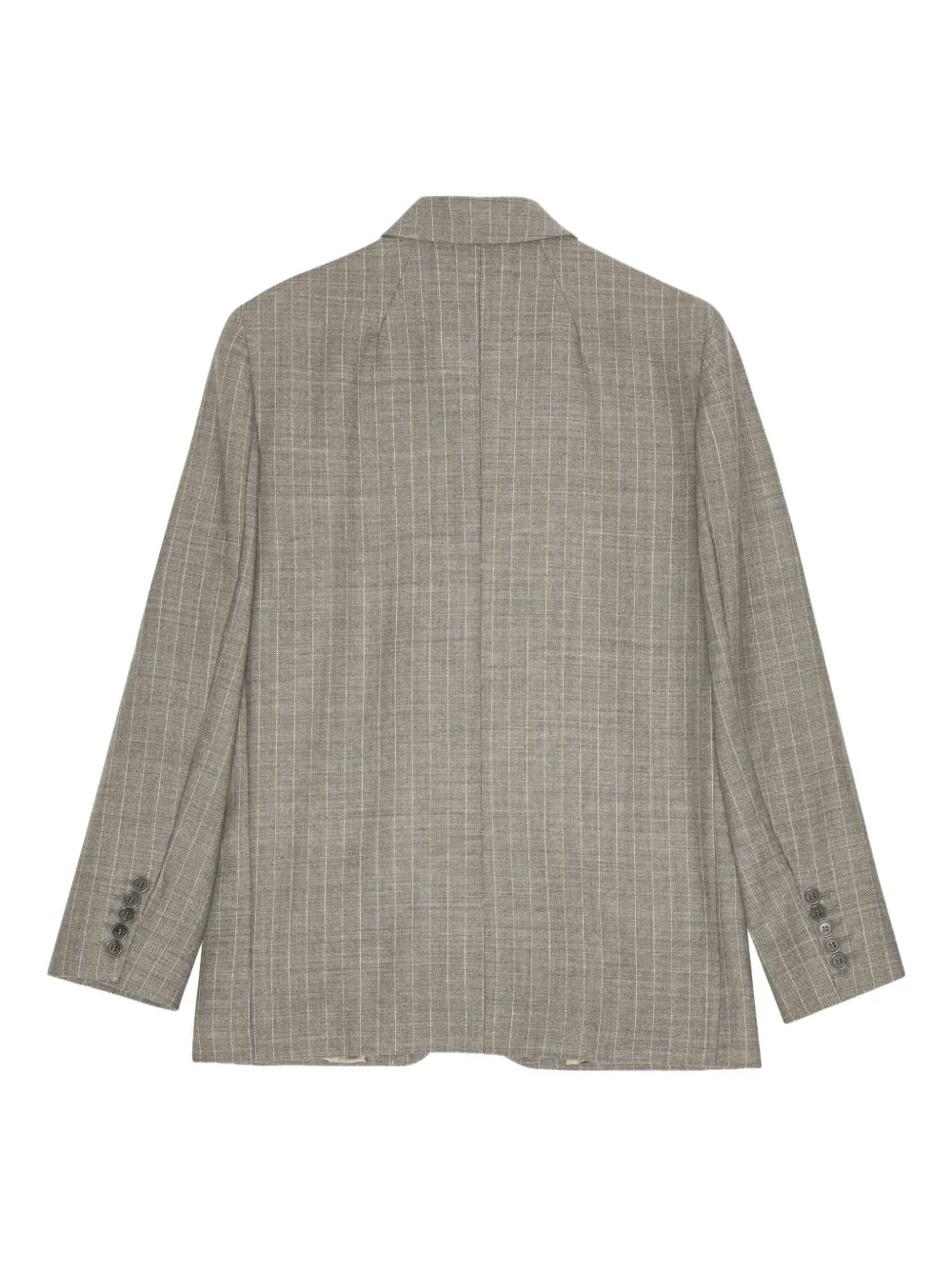 Remain Birger Christensen Pinstripe Four-button Blazer In Gray