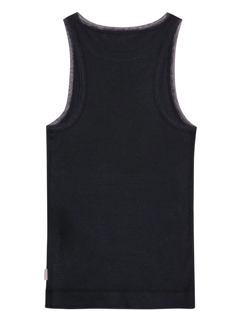 REMAIN Geribbelde tanktop met raceback Grijs