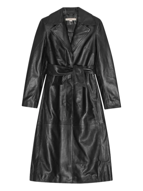 REMAIN belted leather coat