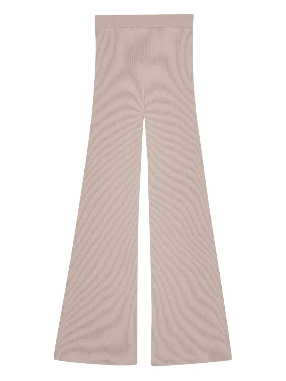 REMAIN Ribgebreide straight broek Beige