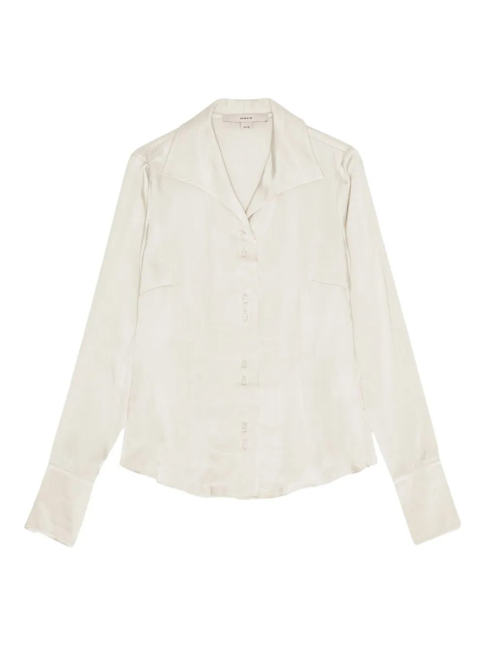 button-front collared shirt