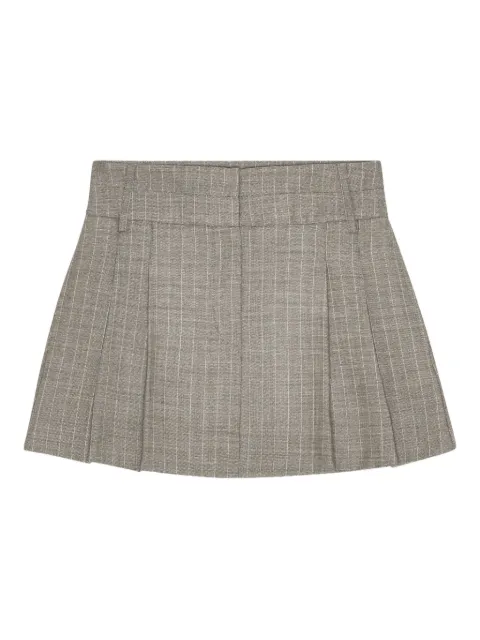 REMAIN double-waistband pleated mini skirt