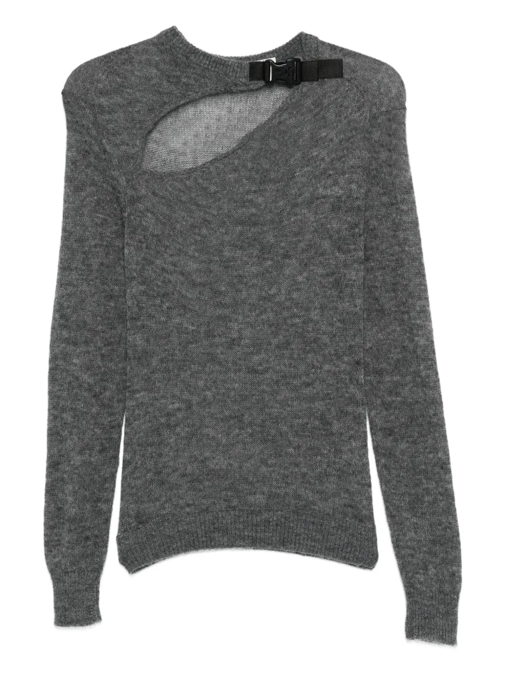 Coperni cut-out buckle sweater Grijs