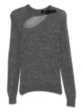 Coperni cut-out buckle sweater - Grey