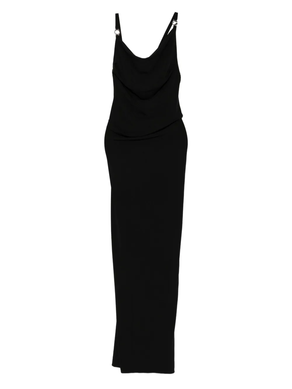 Coperni cowl-neck strap dress Zwart