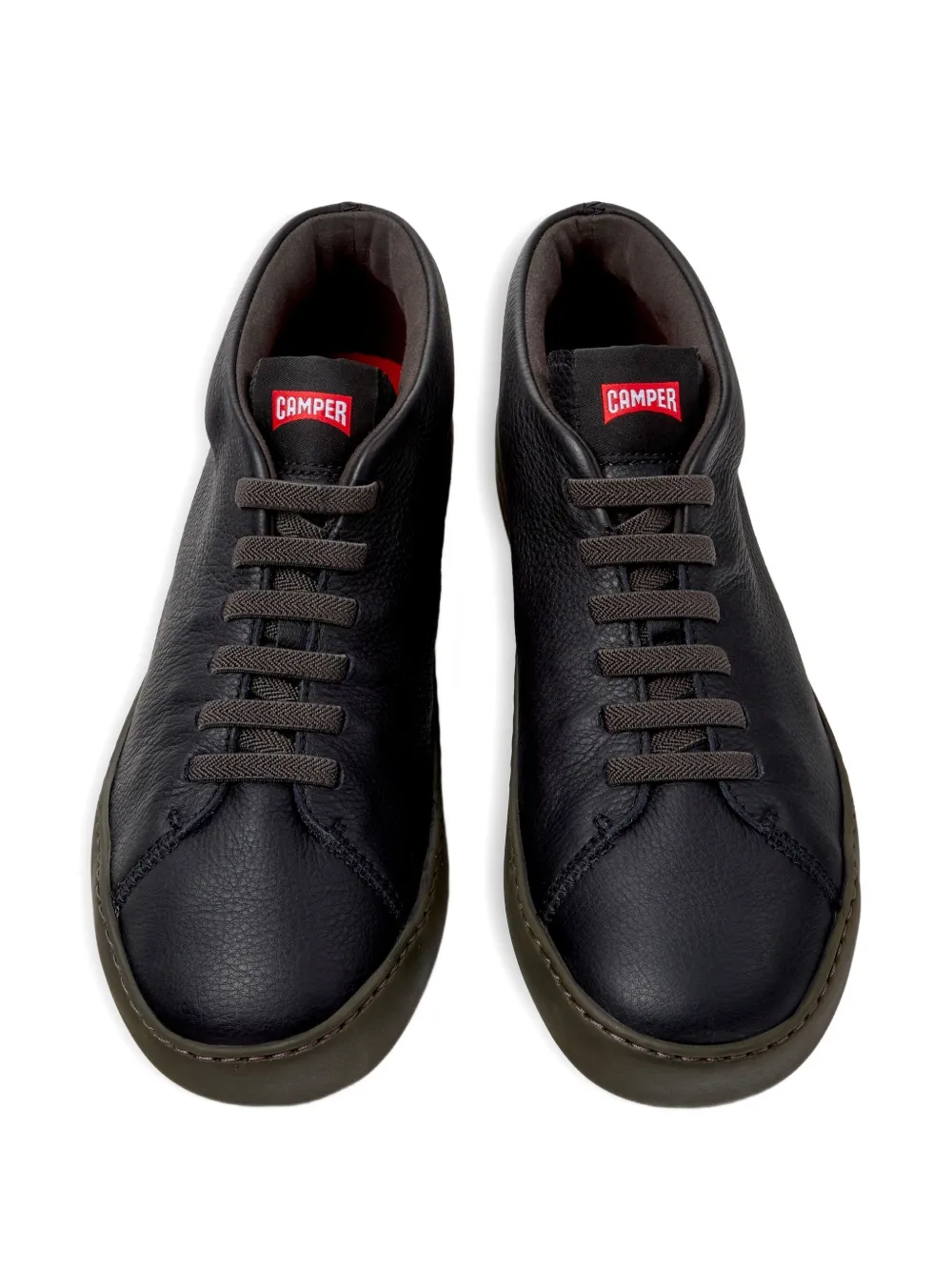 Camper Peu Touring leather lace-up sneakers Black
