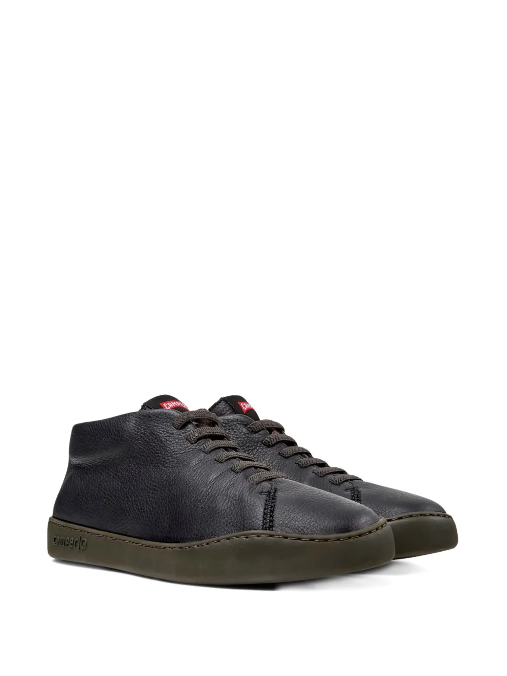 Camper Peu Touring leather lace-up sneakers Black