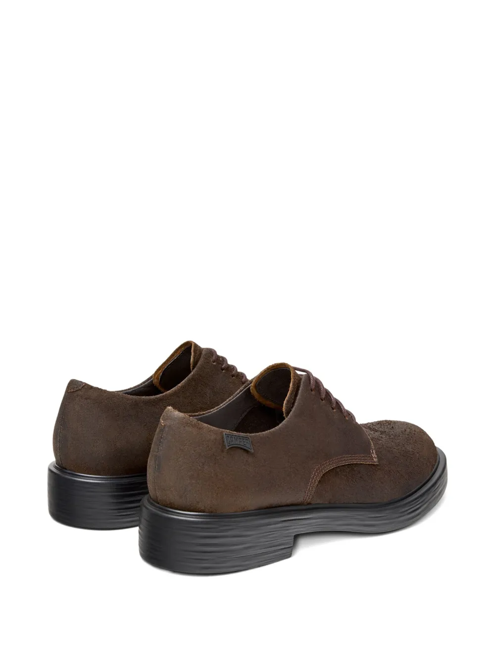 Camper Dean lace-up nubuck leather shoes Brown