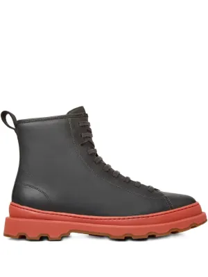 Camper Brutus レザーブーツ | グリーン | FARFETCH JP
