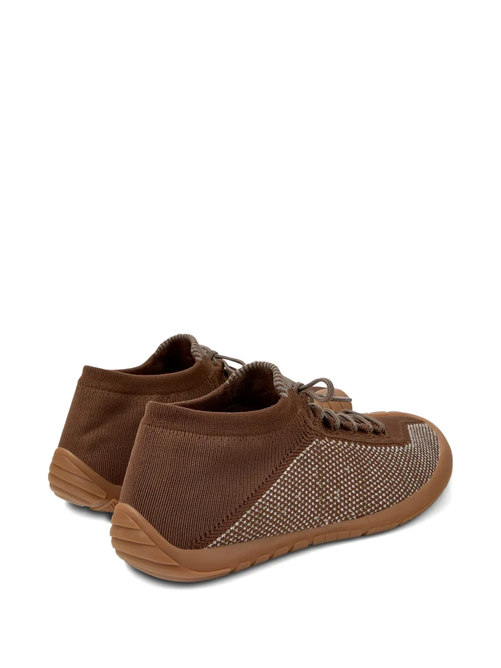 Camper Peu Path knitted lace-up sneakers Brown