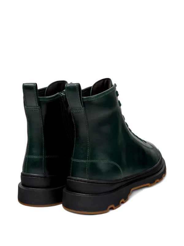 Camper Brutus レザーブーツ | グリーン | FARFETCH JP