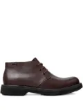Camper Norman lace-up leather desert boots - Brown