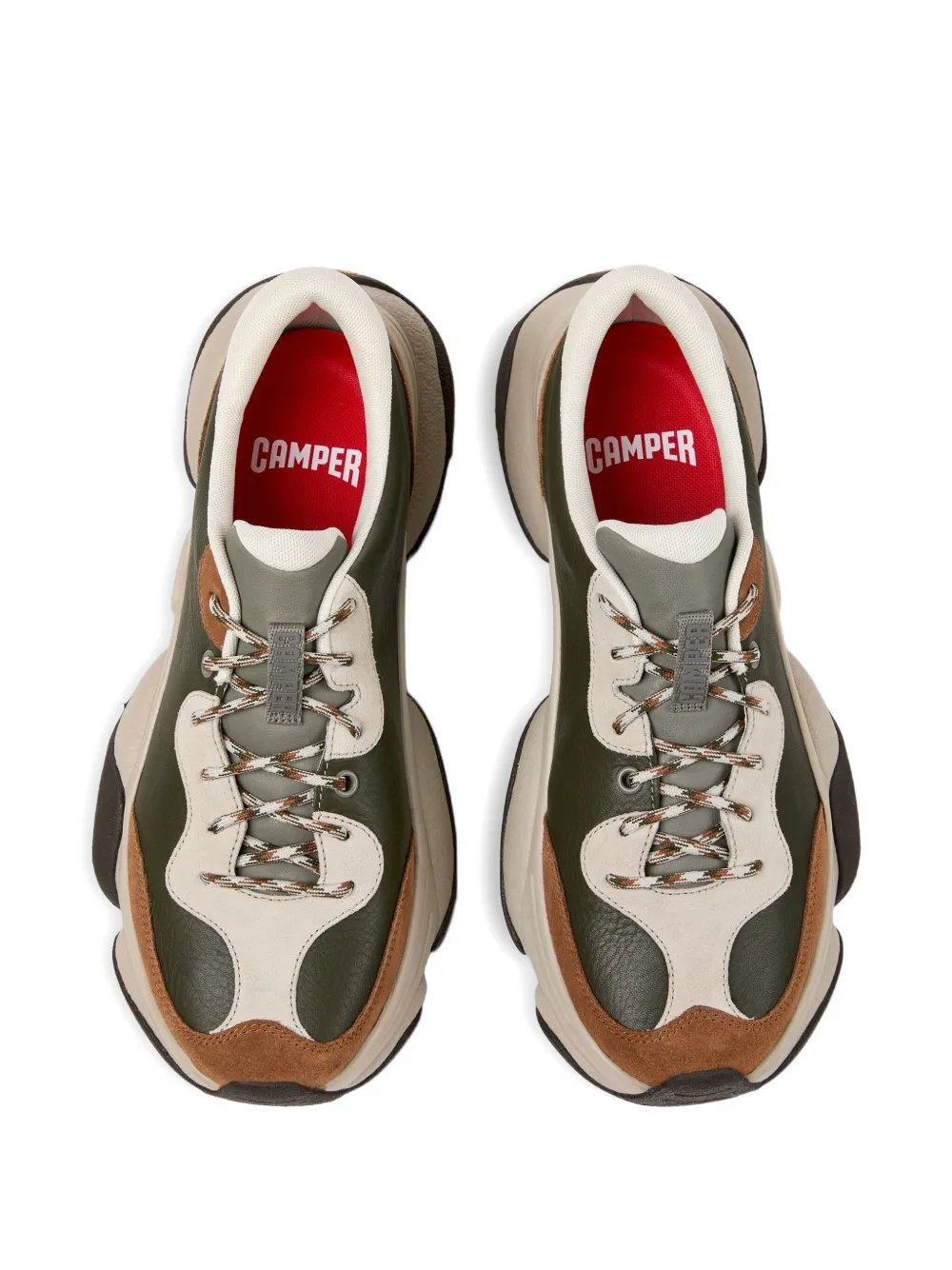 Camper Karst 2 panelled lace-up sneakers Green