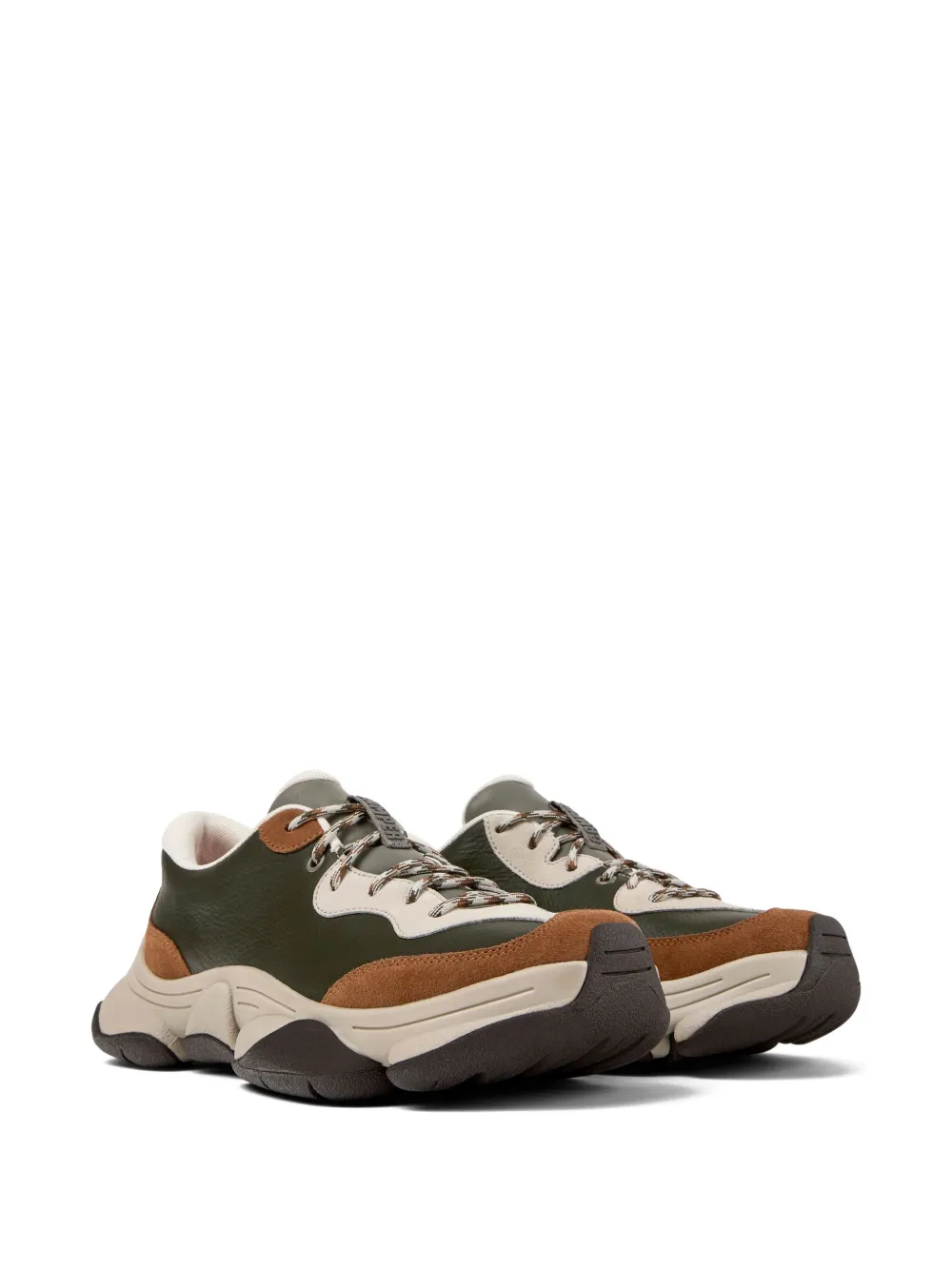 Camper Karst 2 panelled lace-up sneakers Green