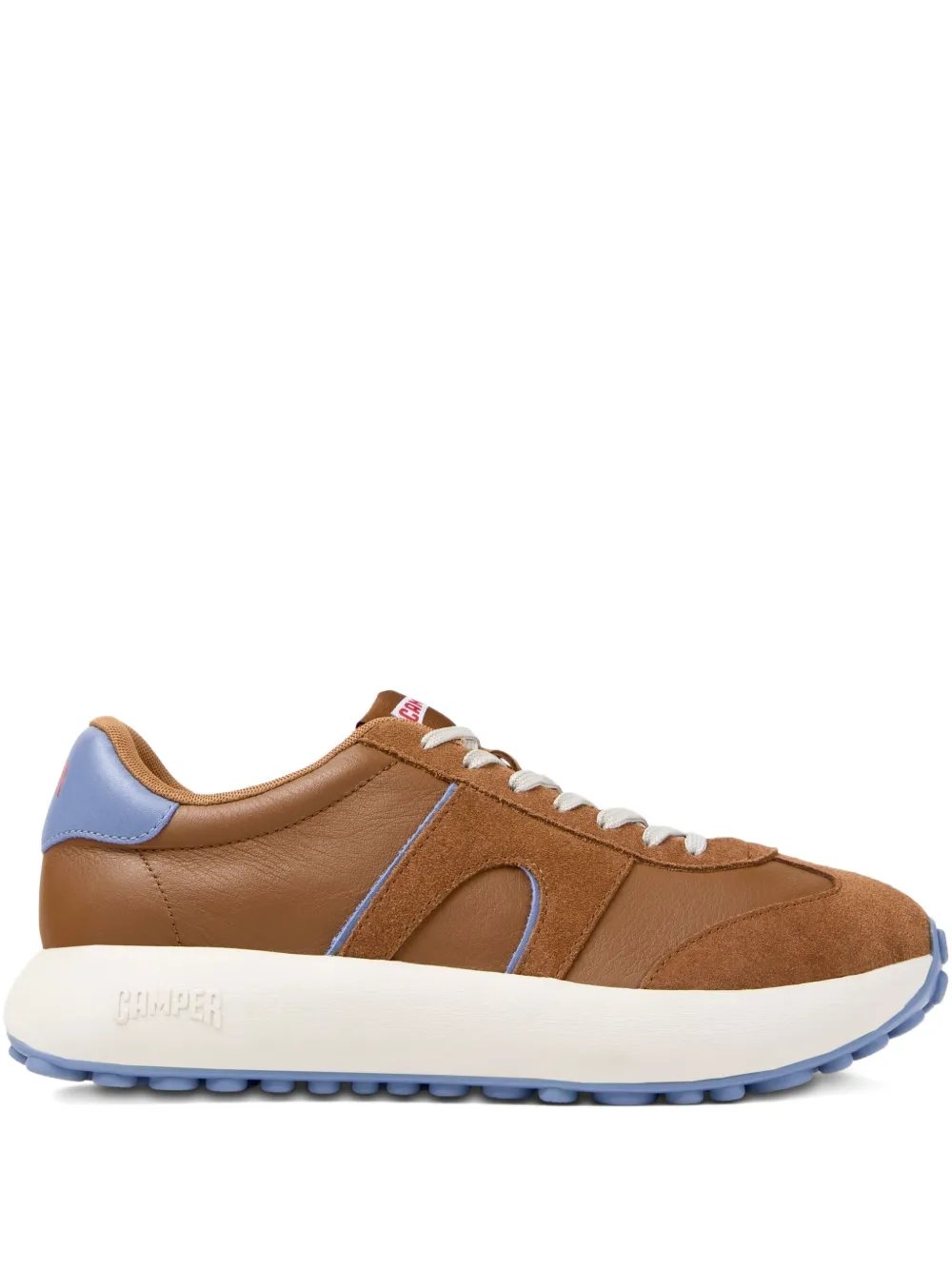 Camper pelotas Athens leather suede sneakers Brown