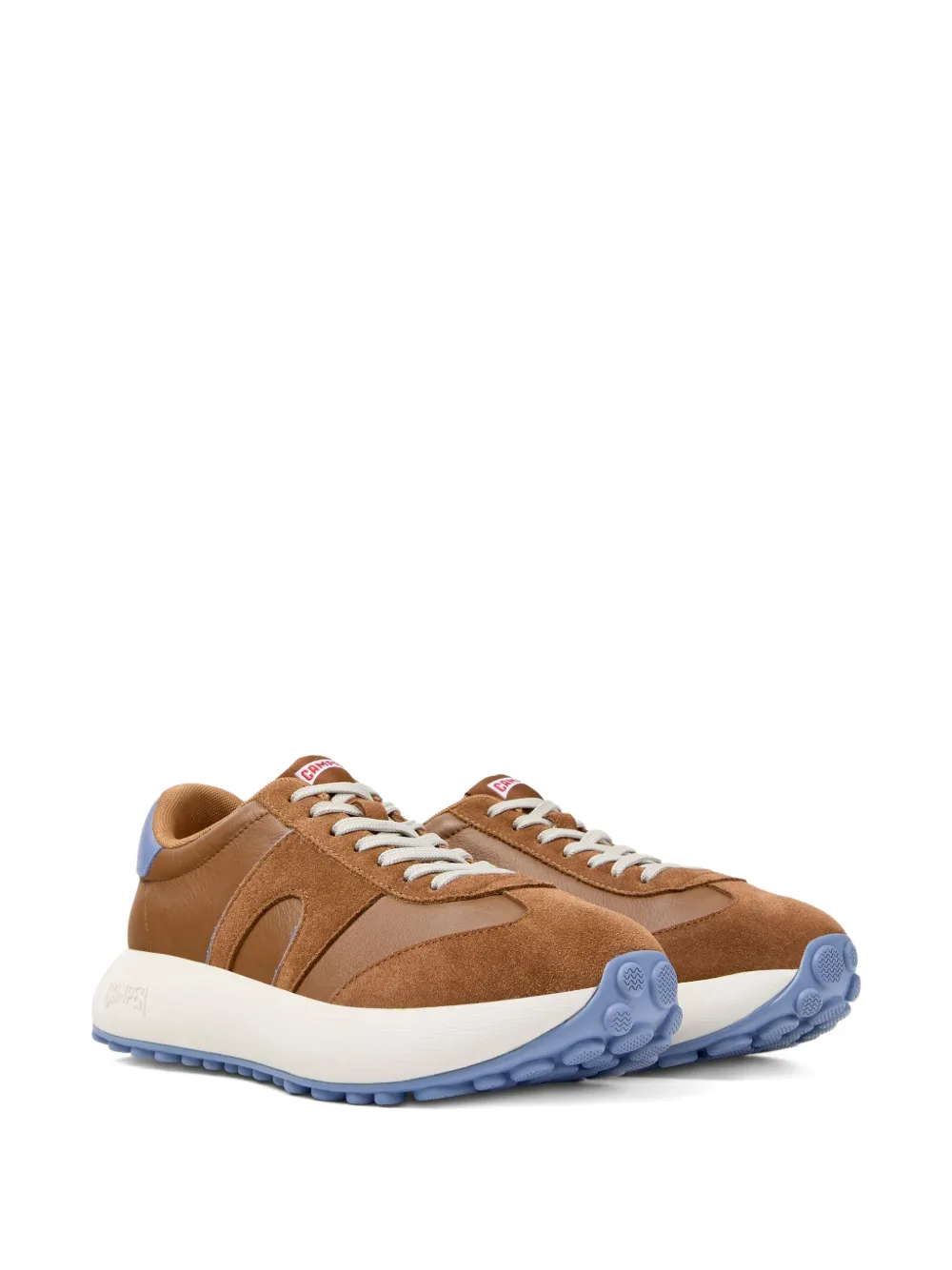 Camper pelotas Athens leather suede sneakers Brown