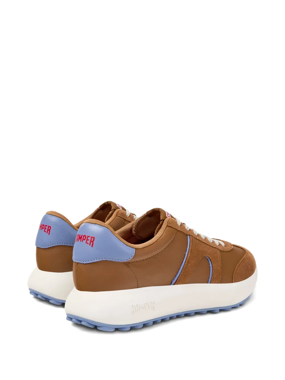 Camper pelotas Athens leather suede sneakers Brown