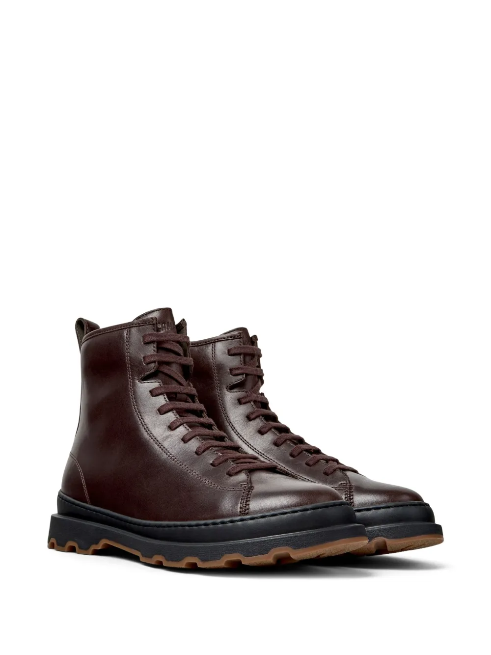 Camper Brutus+ lace-up leather boots Brown