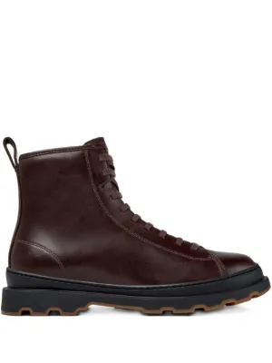 Camper Brutus レザーブーツ | グリーン | FARFETCH JP