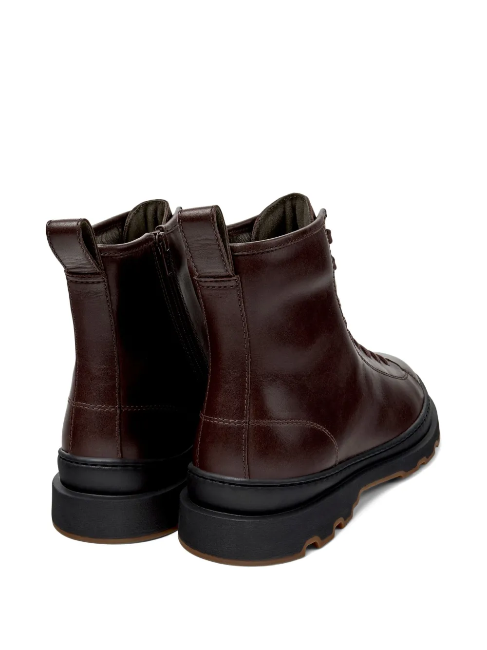 Camper Brutus+ lace-up leather boots Brown