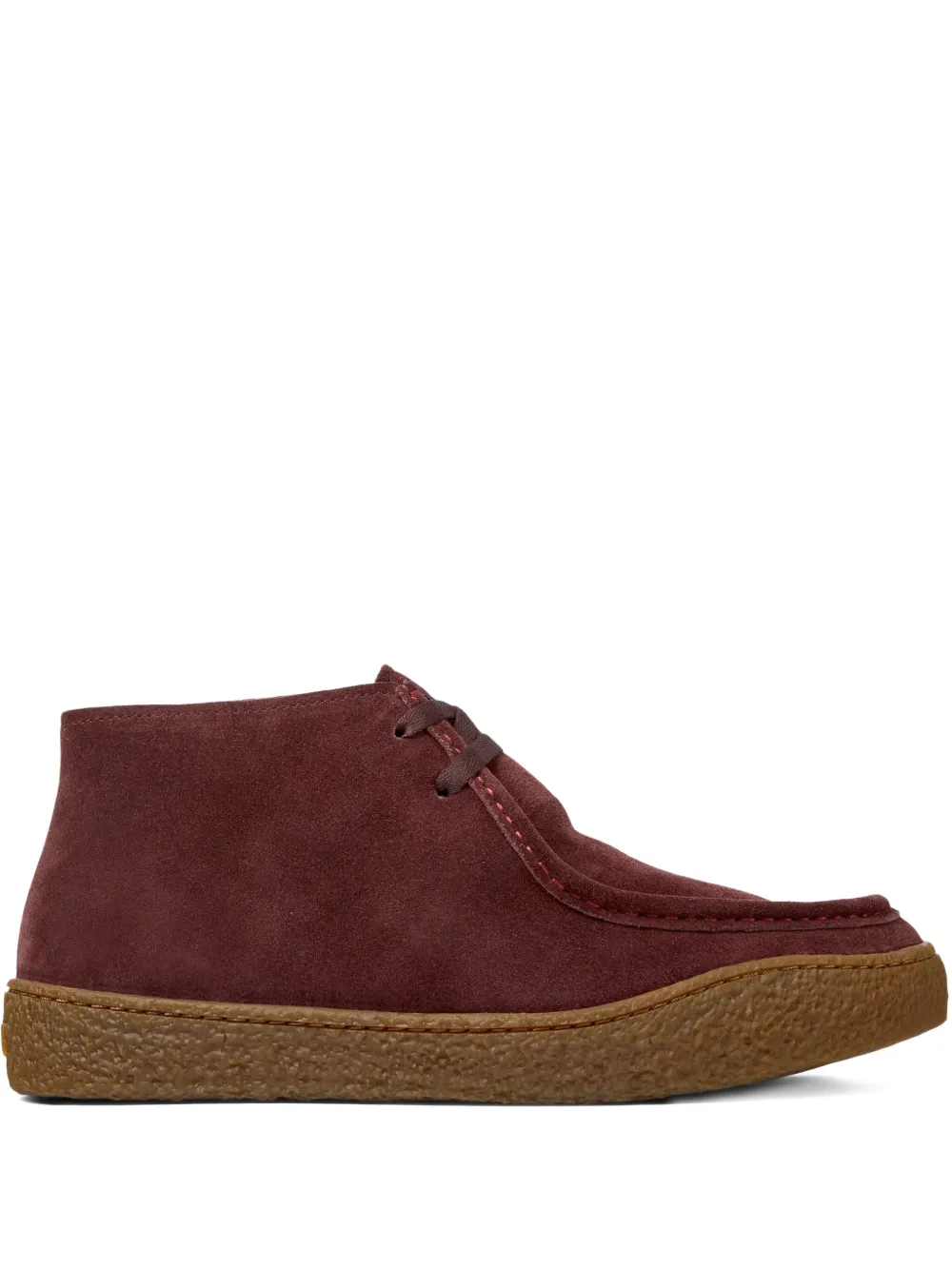 Camper suede lace-up boots Red