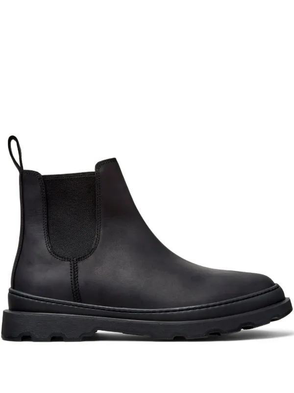 Camper Brutus Nubuck-leather Chelsea Women Boots - Black