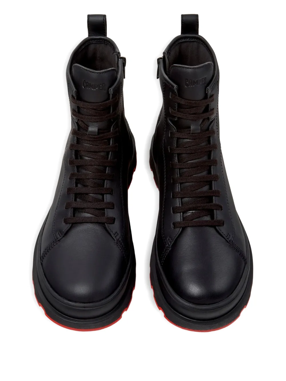 Camper Brutus+ lace-up leather boots Black