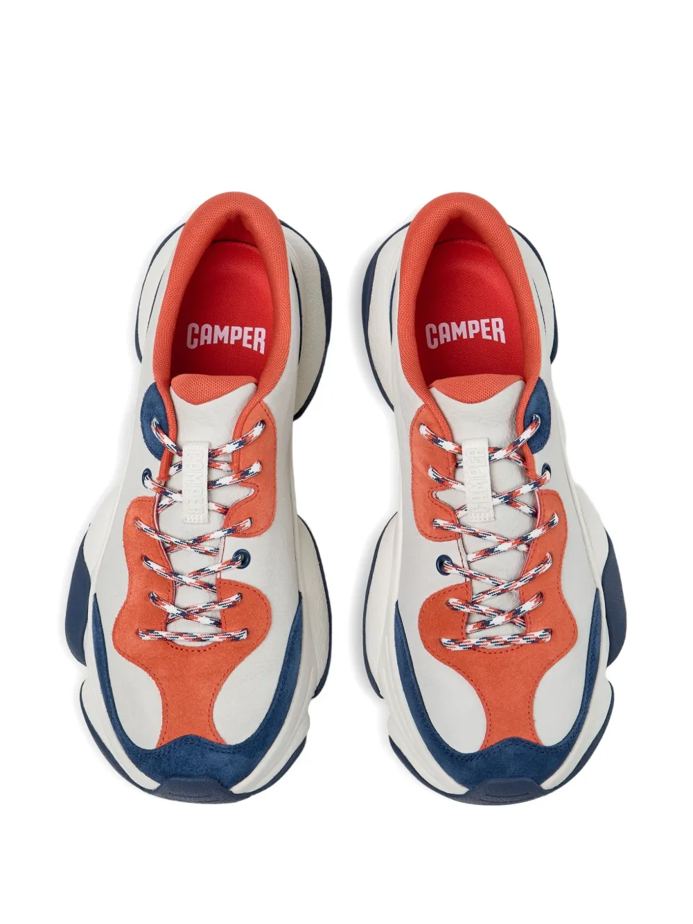 Camper Karst 2 leather panelled sneakers White