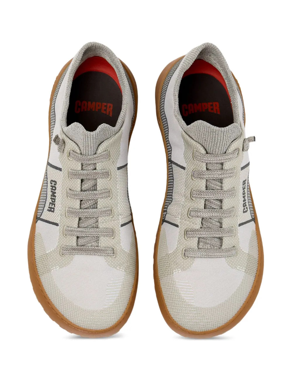 Camper Jaw sneakers met logo Beige