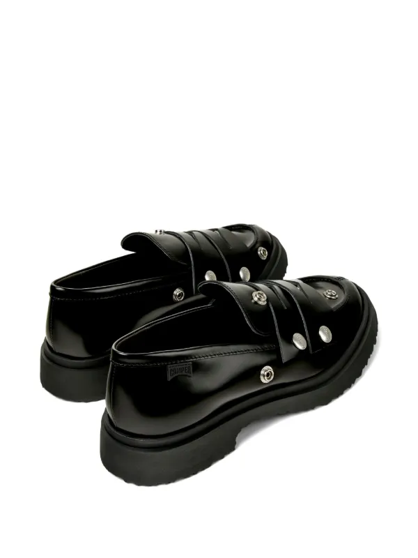 CAMPER TWINS ブラックレザー ローファー CAMPER（シューズ） ローファー 「カンペール」 TWINS / ドレス