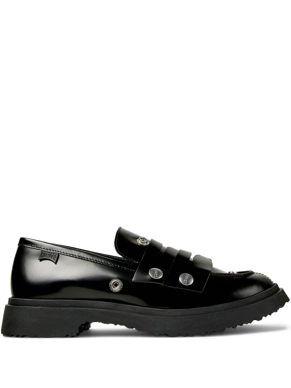 Camper Twins Walden leather loafers Black