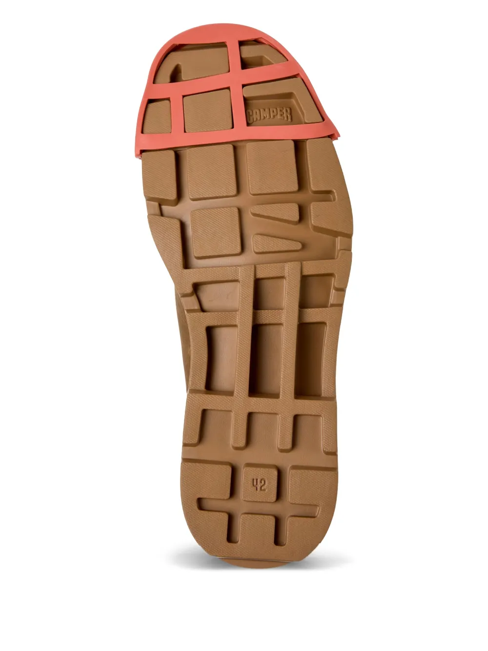 Camper lace-up leather toe-cap shoes Brown