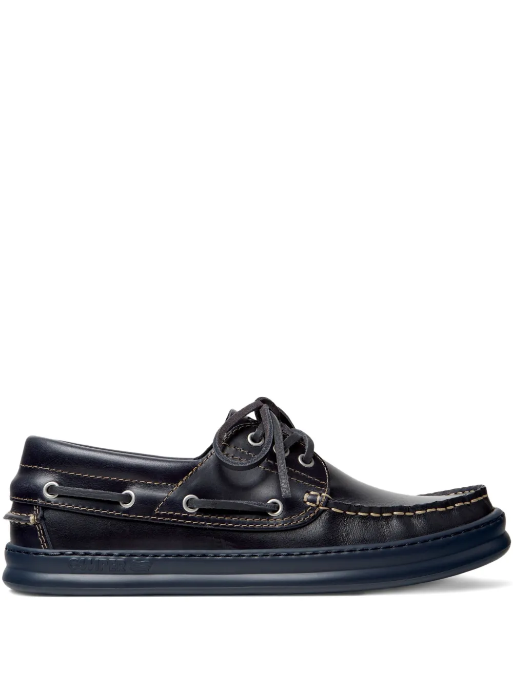 Camper Runner leather boat shoes Blue