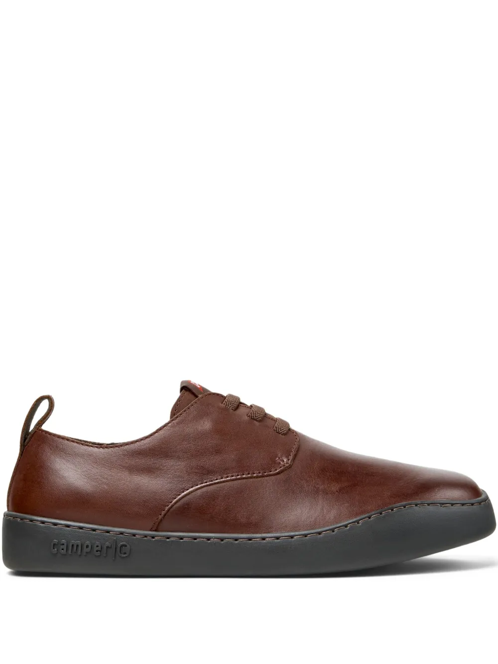 Camper Peu Touring lace-up leather sneakers Brown