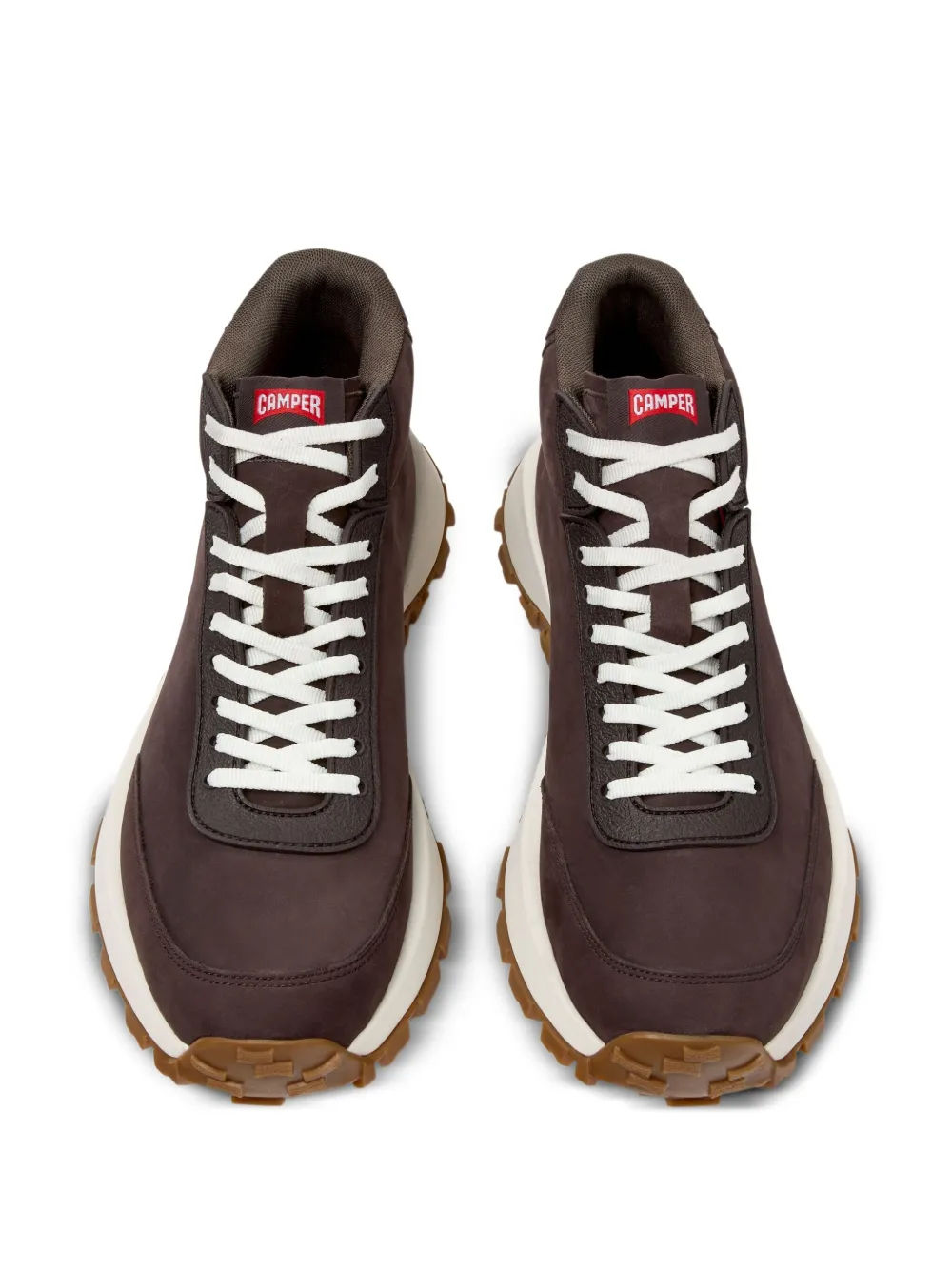 Camper x Vibram Drift Trail lace-up hi-tops boots Brown