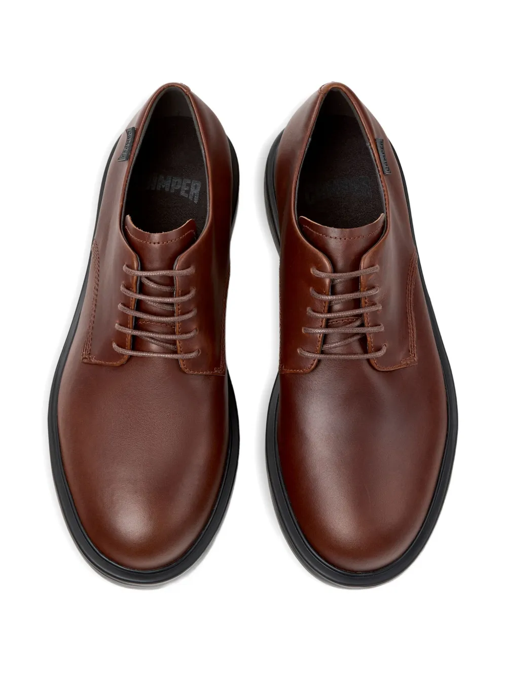 Camper Dean leather Derby shoes Brown