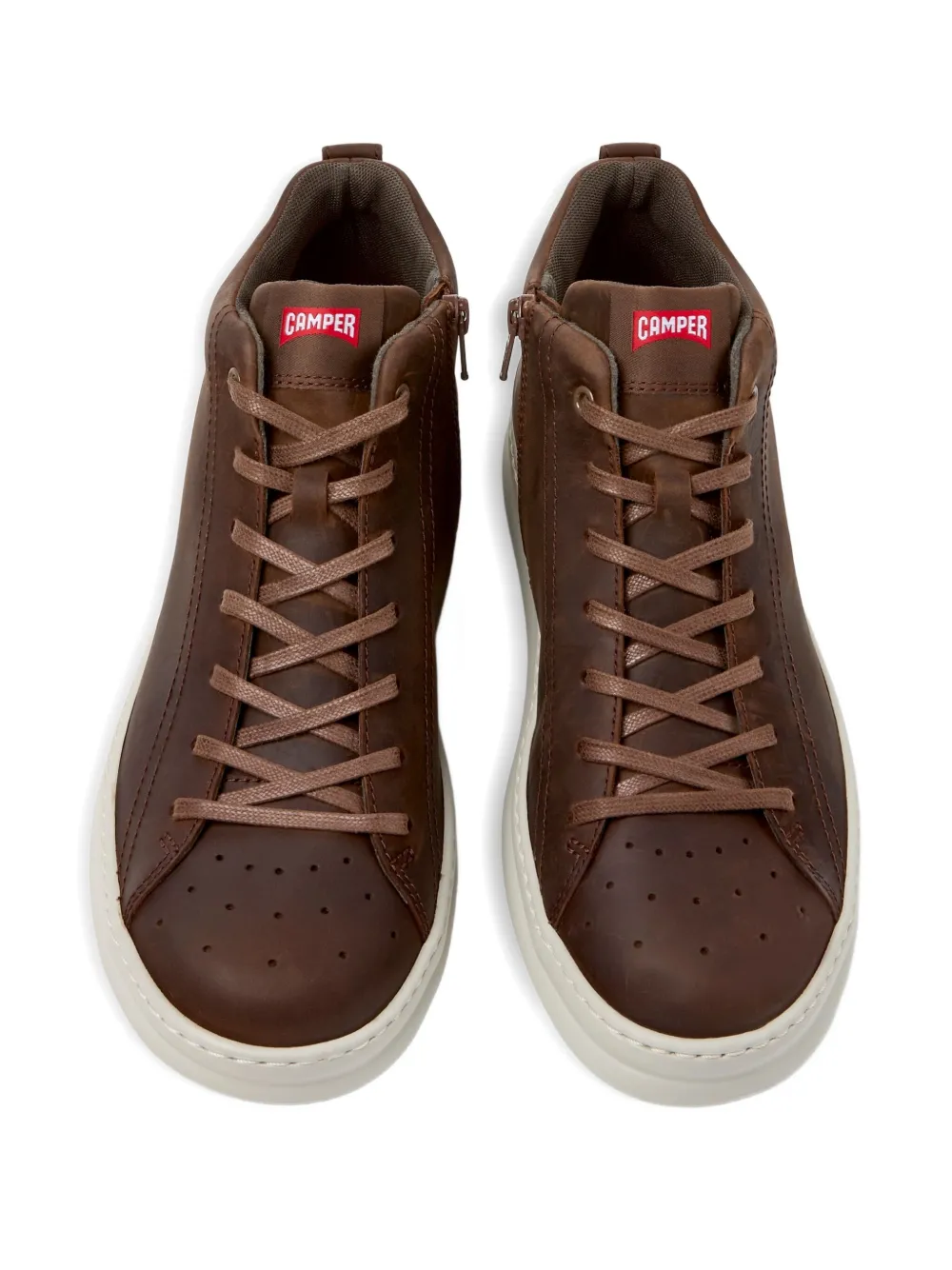 Camper Runner lace-up leather sneakers Brown
