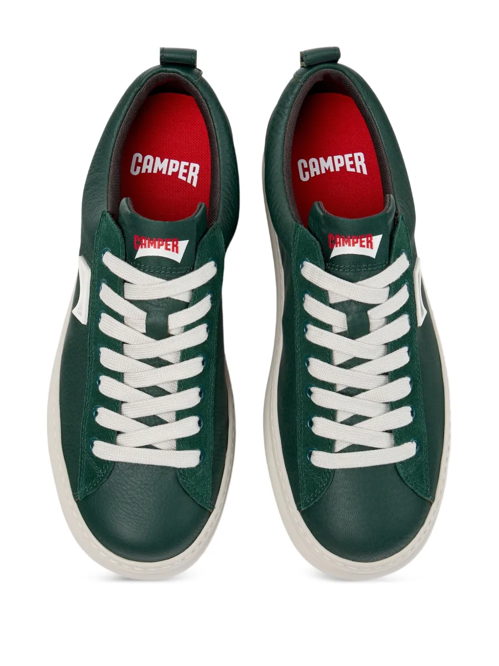 Camper Runner Four leather lace-up sneakers Green