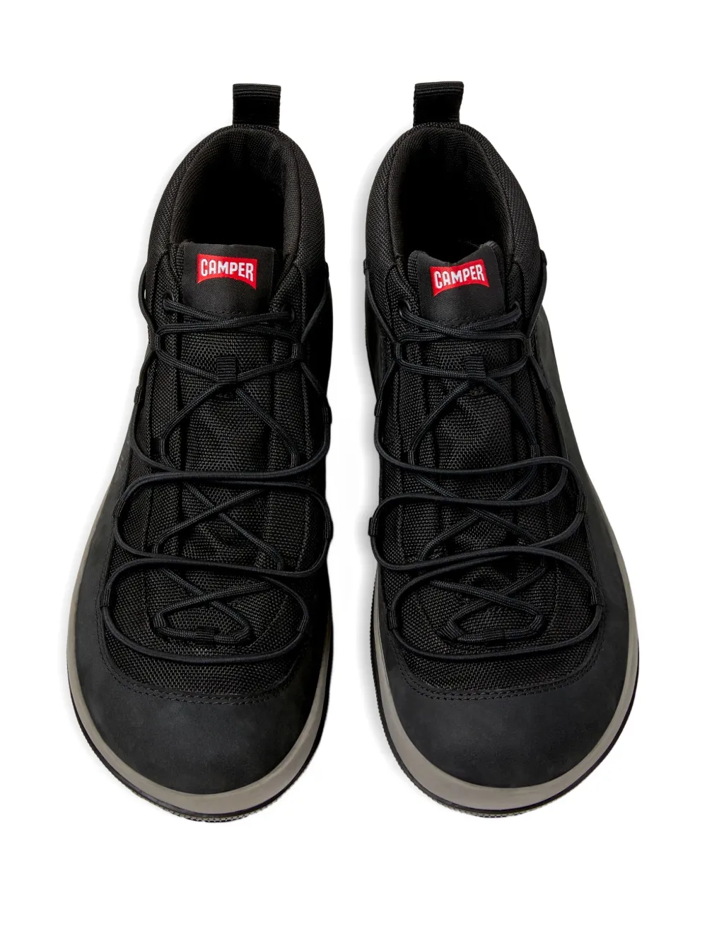 Camper Peu Pista desert boots met mesh vlak Zwart
