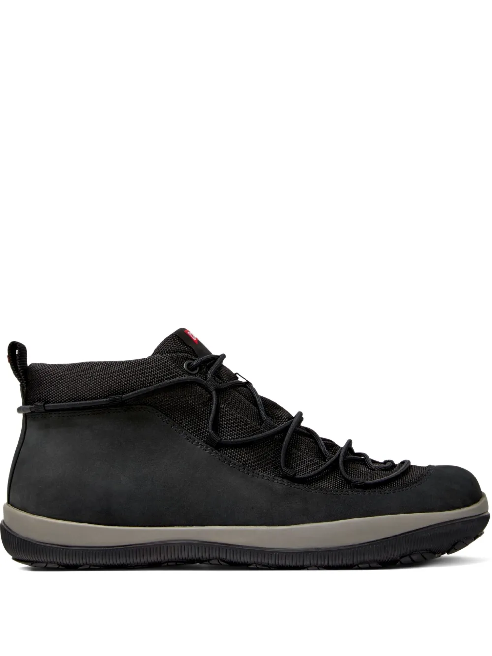 Camper Peu Pista desert boots met mesh vlak Zwart