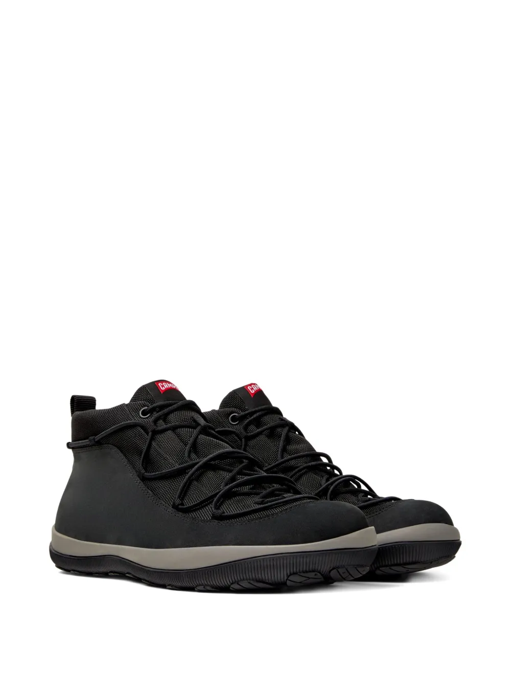 Camper Peu Pista desert boots met mesh vlak Zwart